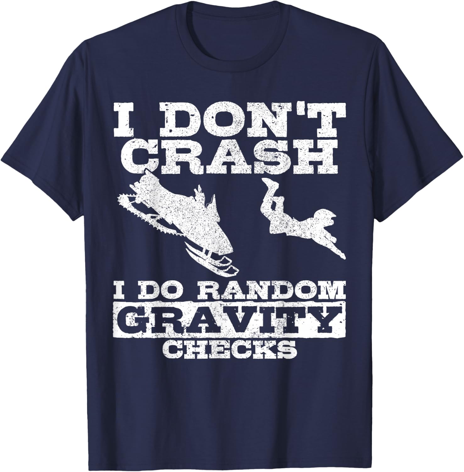 Snowmobile Snowmobile Funny Gift T-Shirt - T-Shirt | Navy