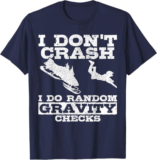 Snowmobile Snowmobile Funny Gift T-Shirt - T-Shirt | Navy