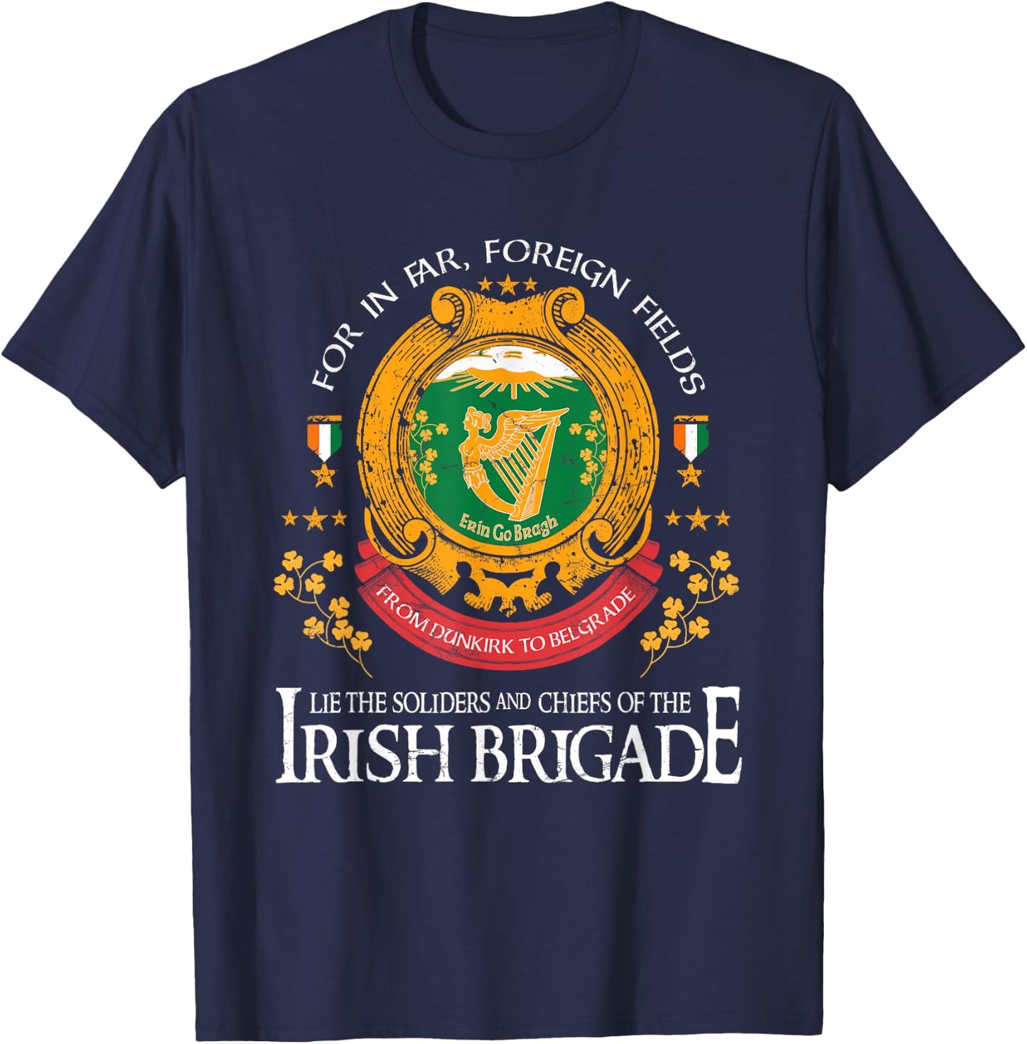 Vintage Irish Brigade T-Shirt - T-Shirt | Navy