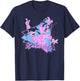Disney Goofy and Son Retro Neon Portrait T-Shirt - T-Shirt | Navy