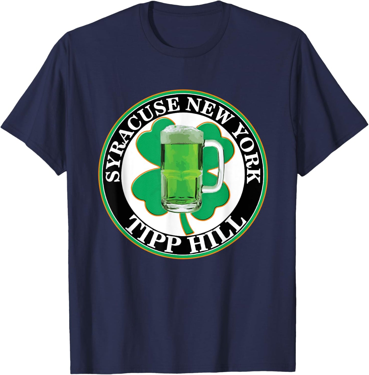 Syracuse Tipp Hill Saint Patrick's Day T-Shirt - T-Shirt | Navy