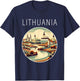 Lithuania scenery Art Deco T-Shirt - T-Shirt | Navy