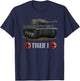 Vintage World War 2 German Tank Tiger I (1) gift T-Shirt - T-Shirt | Navy