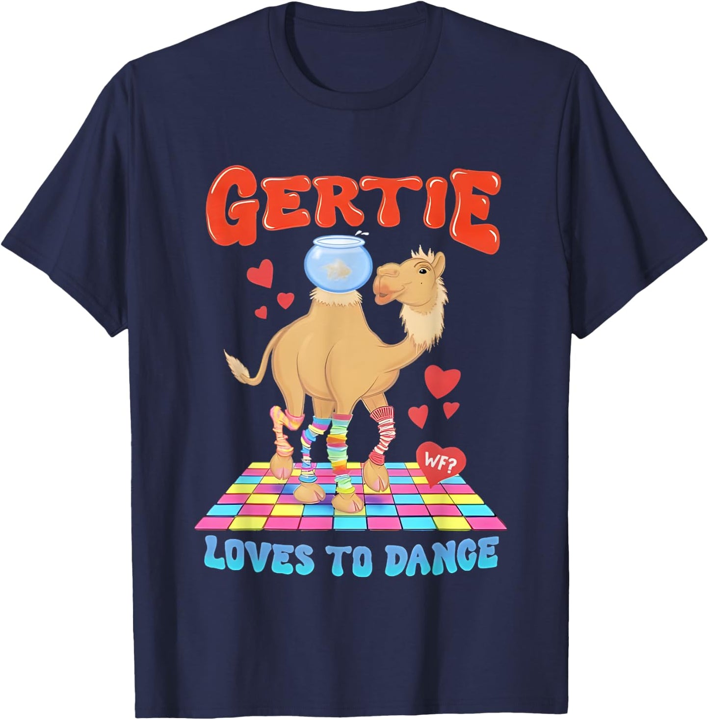 Camel Gertie Loves To Dance T-Shirt - T-Shirt | Navy