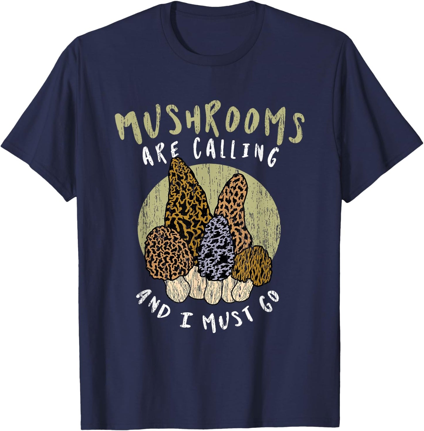 Funny Mushroom Hunting Fungi Mycologist Hiking Club Gifts T-Shirt - T-Shirt | Navy