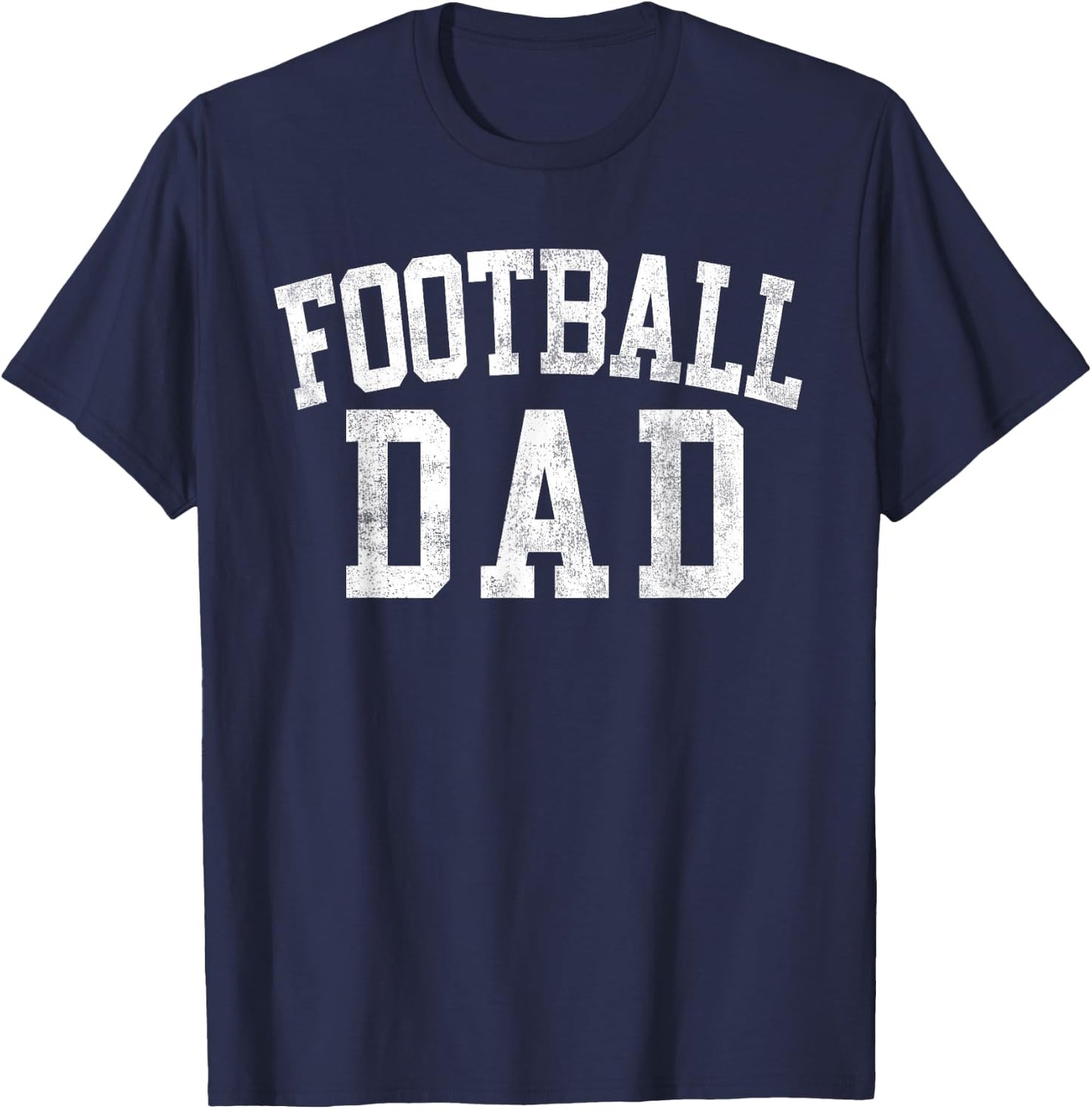 Football Dad Classic Bold Font Father's Day Daddy T-Shirt - T-Shirt | Navy