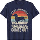 It's Not A Party Until A Wiener Comes Out Gift Dachshund Dog T-Shirt - T-Shirt | Navy
