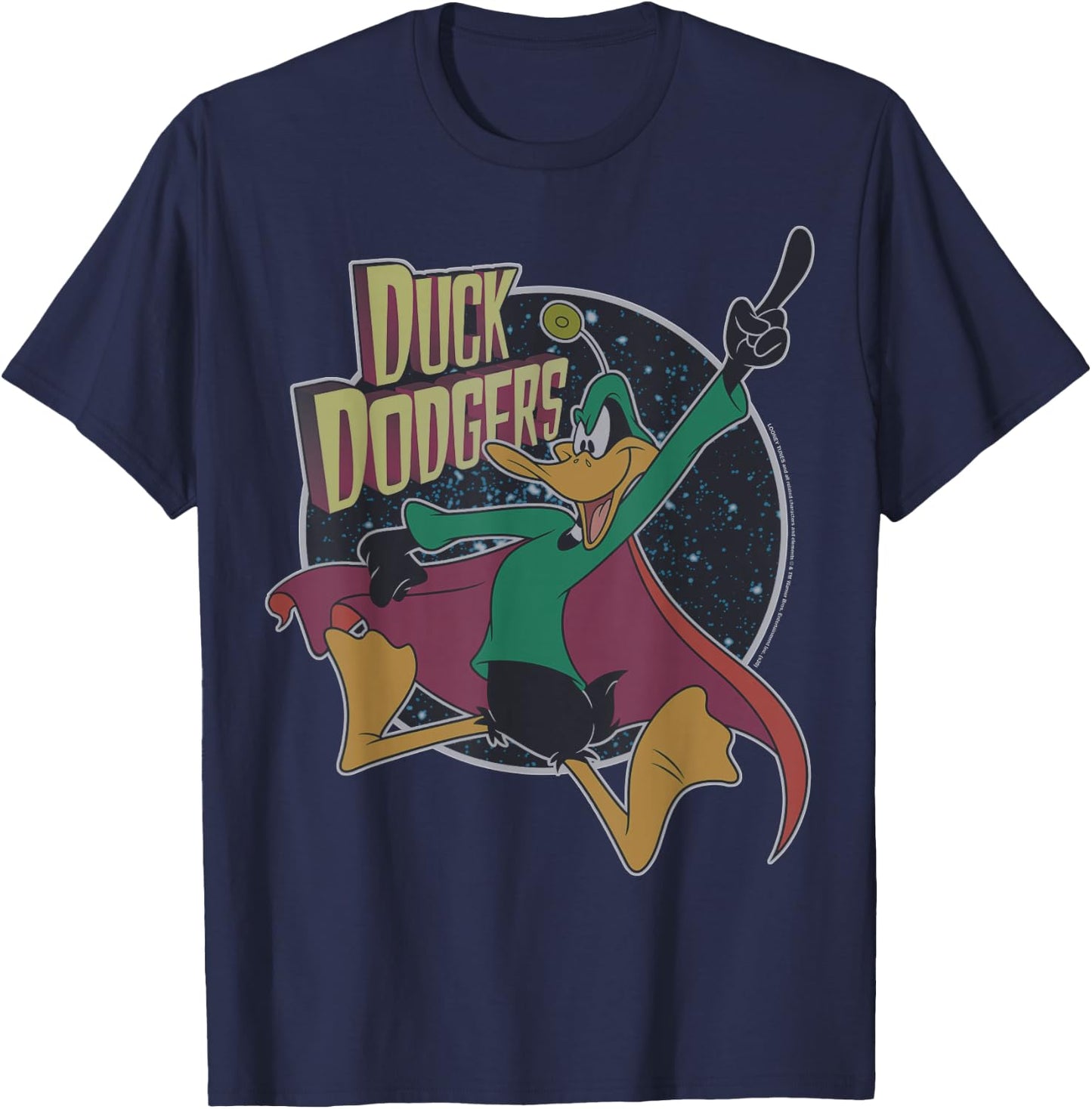 Looney Tunes Daffy Duck Vintage Portrait T-Shirt - T-Shirt | Navy