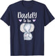 Daddy To Be Elephant Baby Shower Future Daddy T-Shirt - T-Shirt | Navy