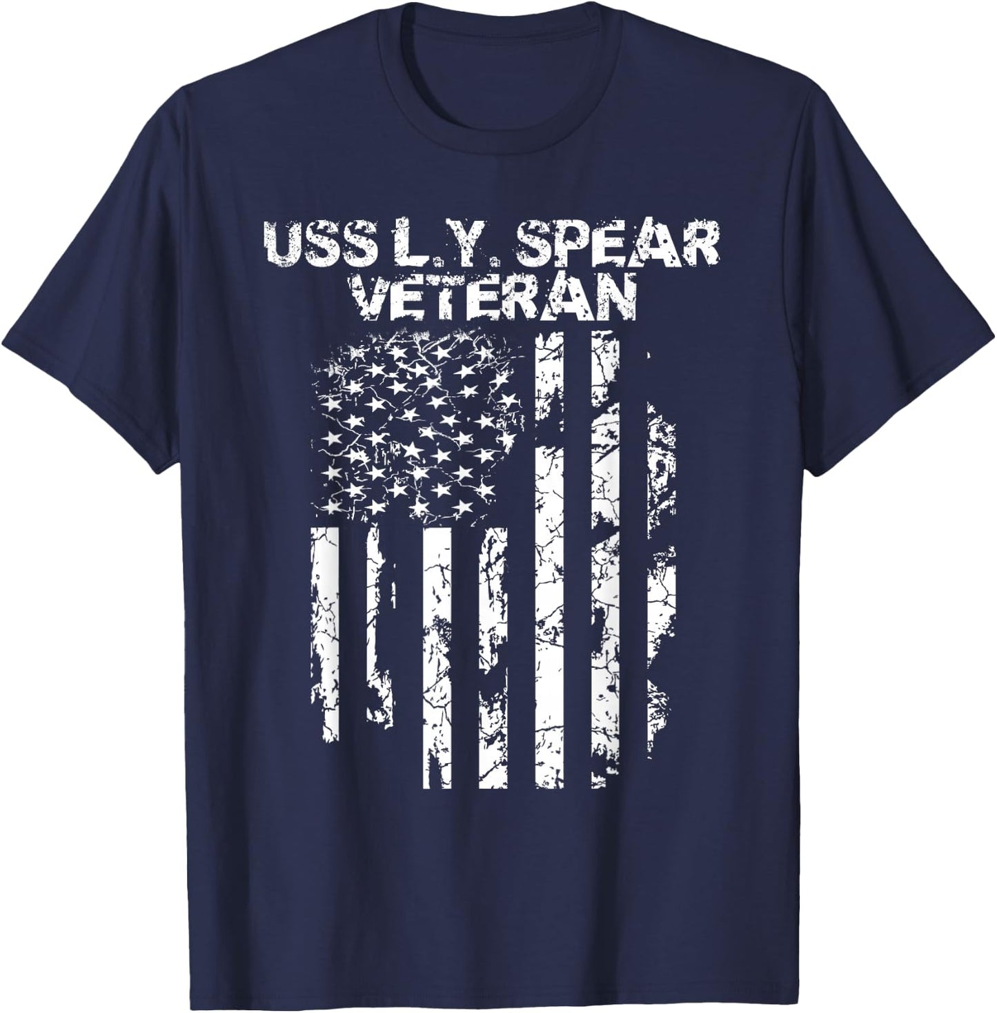 USS L.Y. Spear Veteran T-Shirt - T-Shirt | Navy