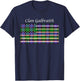 Clan Galbraith Scottish Tartan American Flag T-Shirt - T-Shirt | Navy