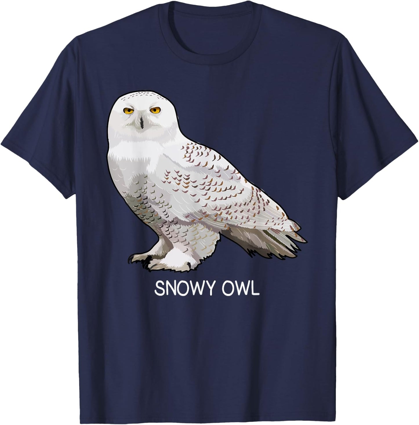 Snowy Owl Bird Lover T-Shirt - T-Shirt | Navy