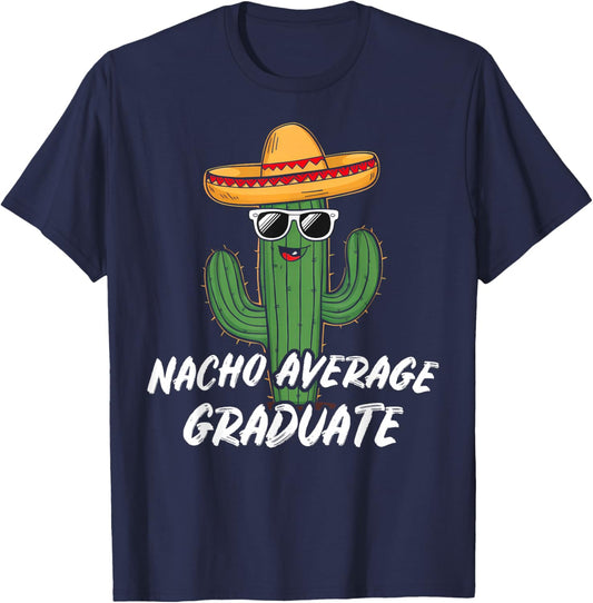 Mexican Cactus Latino Graduation Senior Gift: & T-Shirt - T-Shirt | Navy