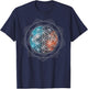 Flower Of Life Sacred Geometry Shirt - Spiritual Yoga T-Shirt - T-Shirt | Navy