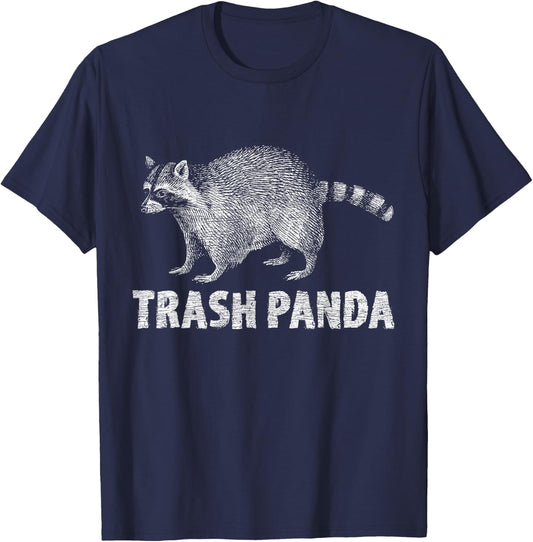 Trash Panda Racoon T-Shirt - T-Shirt | Navy