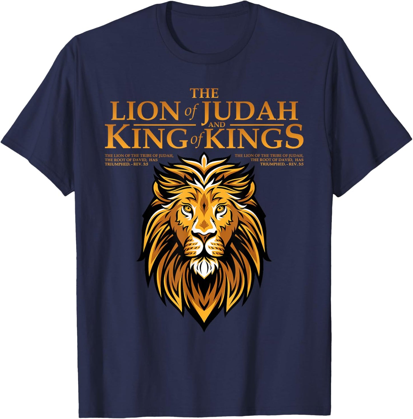 Lion of Judah T-Shirt - T-Shirt | Navy