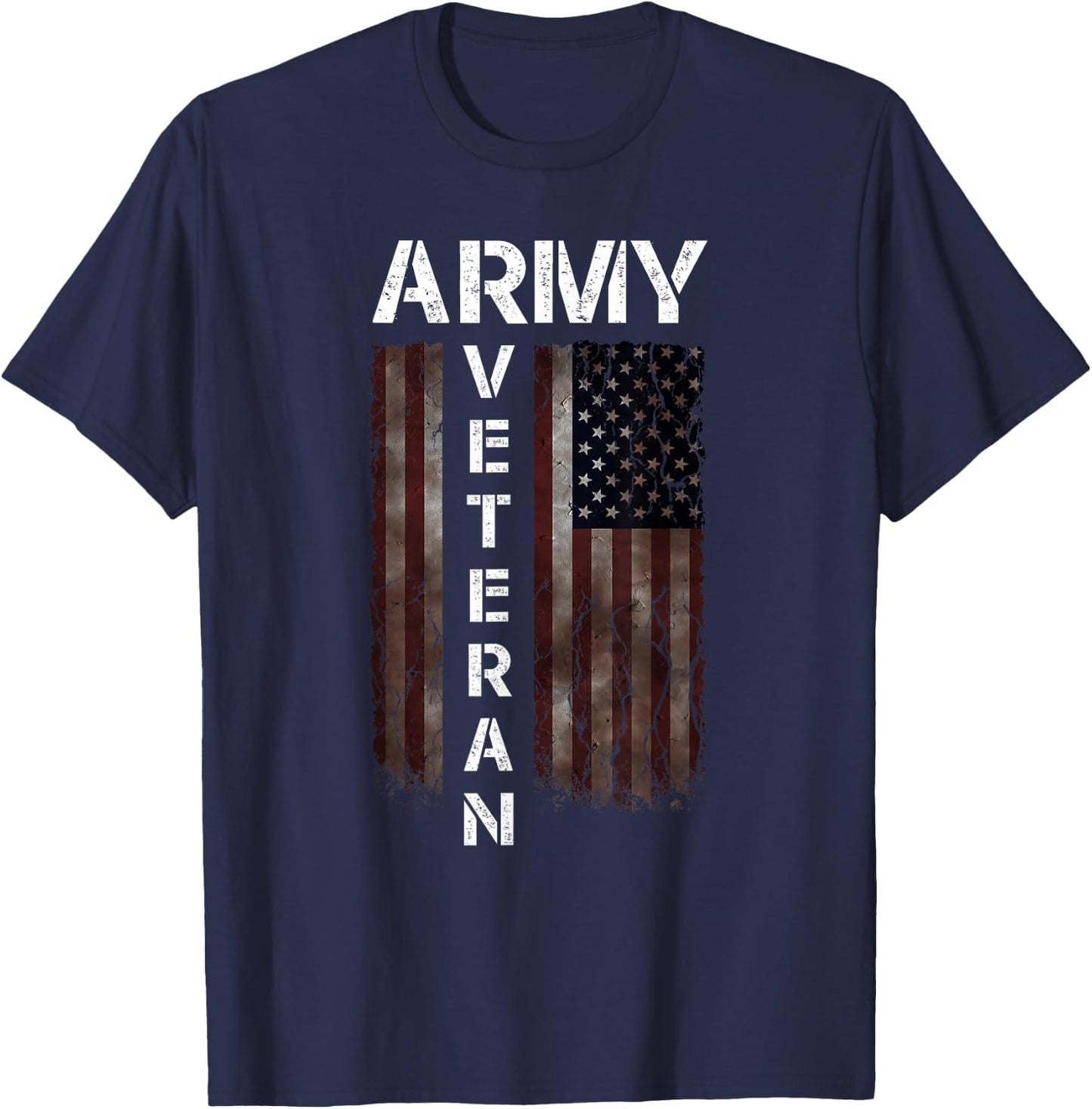 Cool American (USA) Flag - Proud Us Army Veteran Gift T-Shirt - T-Shirt | Navy