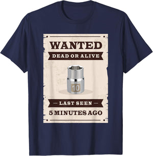 Missing 10mm Socket T-Shirt - T-Shirt | Navy