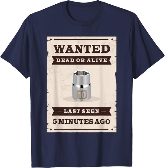 Missing 10mm Socket T-Shirt - T-Shirt | Navy