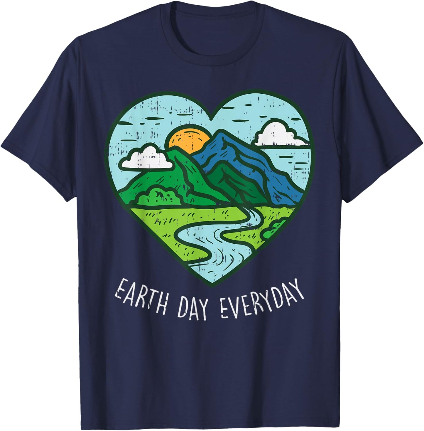 Earth Day Everyday April 22nd Environmentalist Gift T-Shirt - T-Shirt | Navy