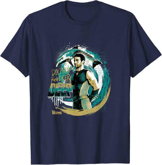The Boys The Deep Graffiti T-Shirt - T-Shirt | Navy