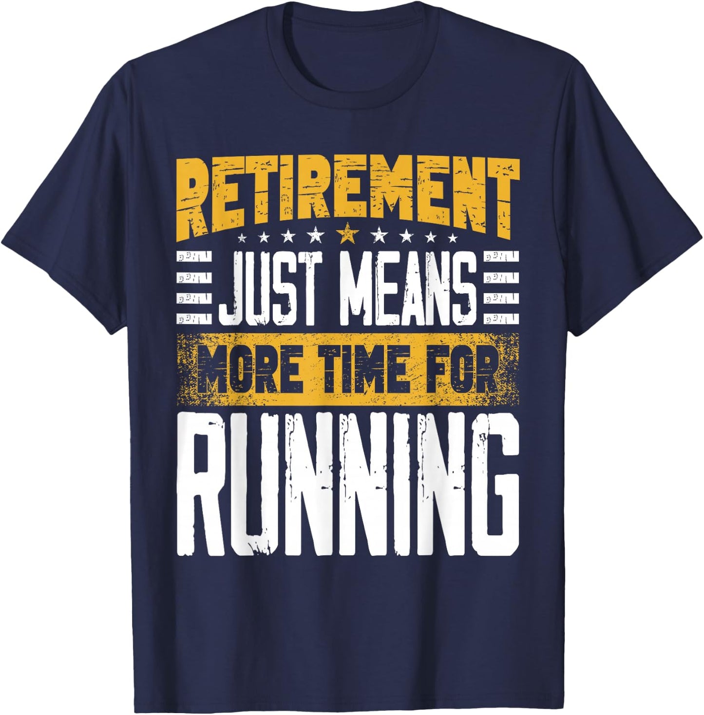 Runner Marathon Running Retired Retirement T-Shirt - T-Shirt | Navy