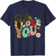 Ps I Love You Day Groovy Valentines Day Men Women Kids T-Shirt - T-Shirt | Navy