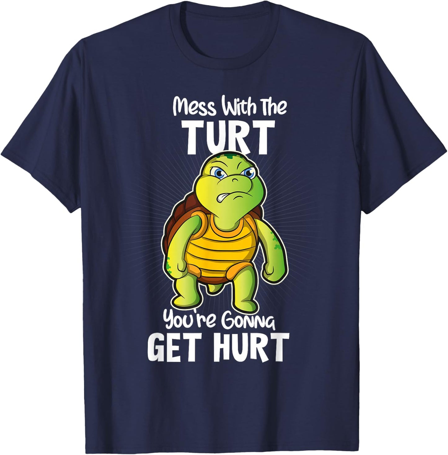 Turtle Shirt Gift Women & Kids Fun Tortoise Turtles T-Shirt - T-Shirt | Navy