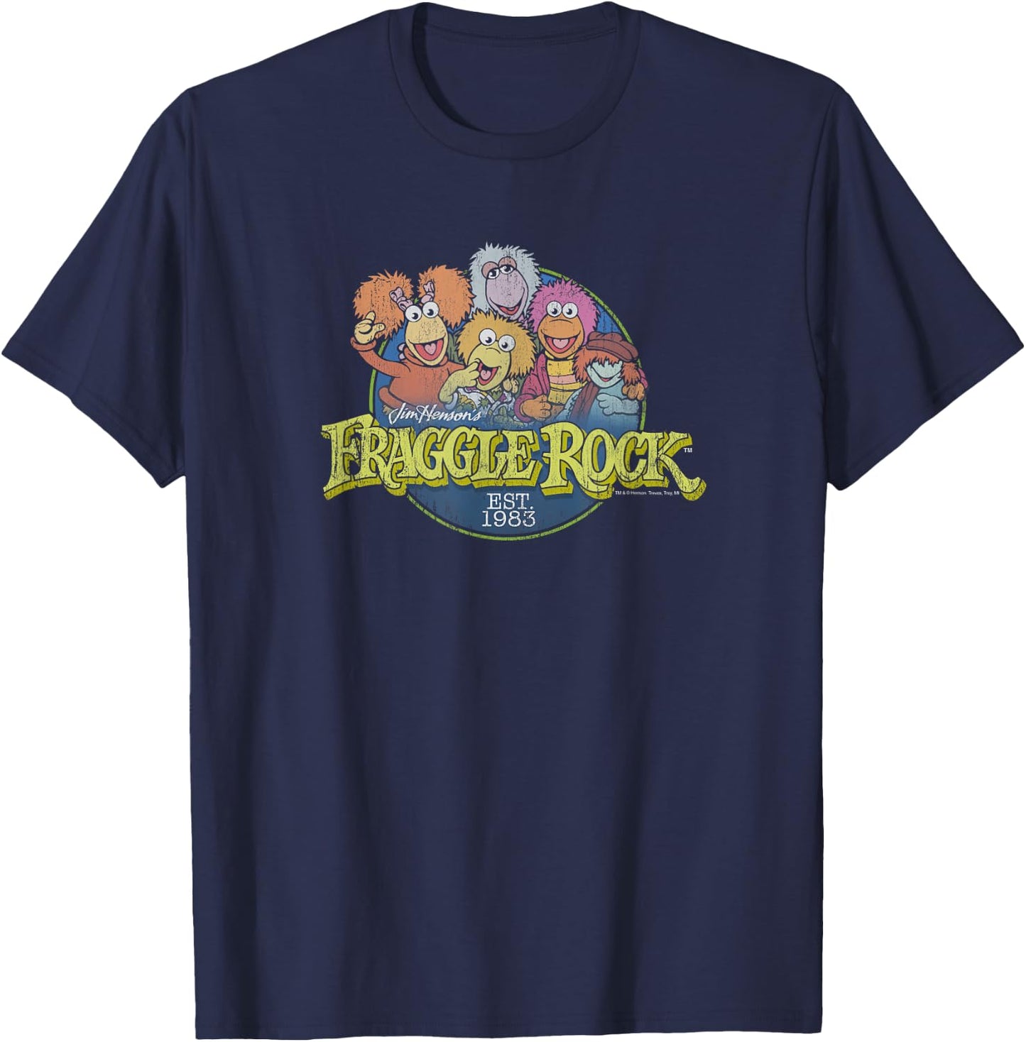 Fraggle Rock Circle Logo T-Shirt - T-Shirt | Navy