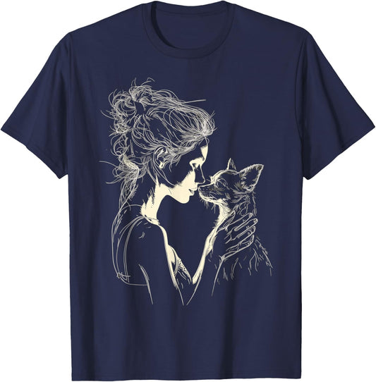 Cute Chihuahua Mom Owner Chihuahua Dog Mother's Day T-Shirt - T-Shirt | Navy