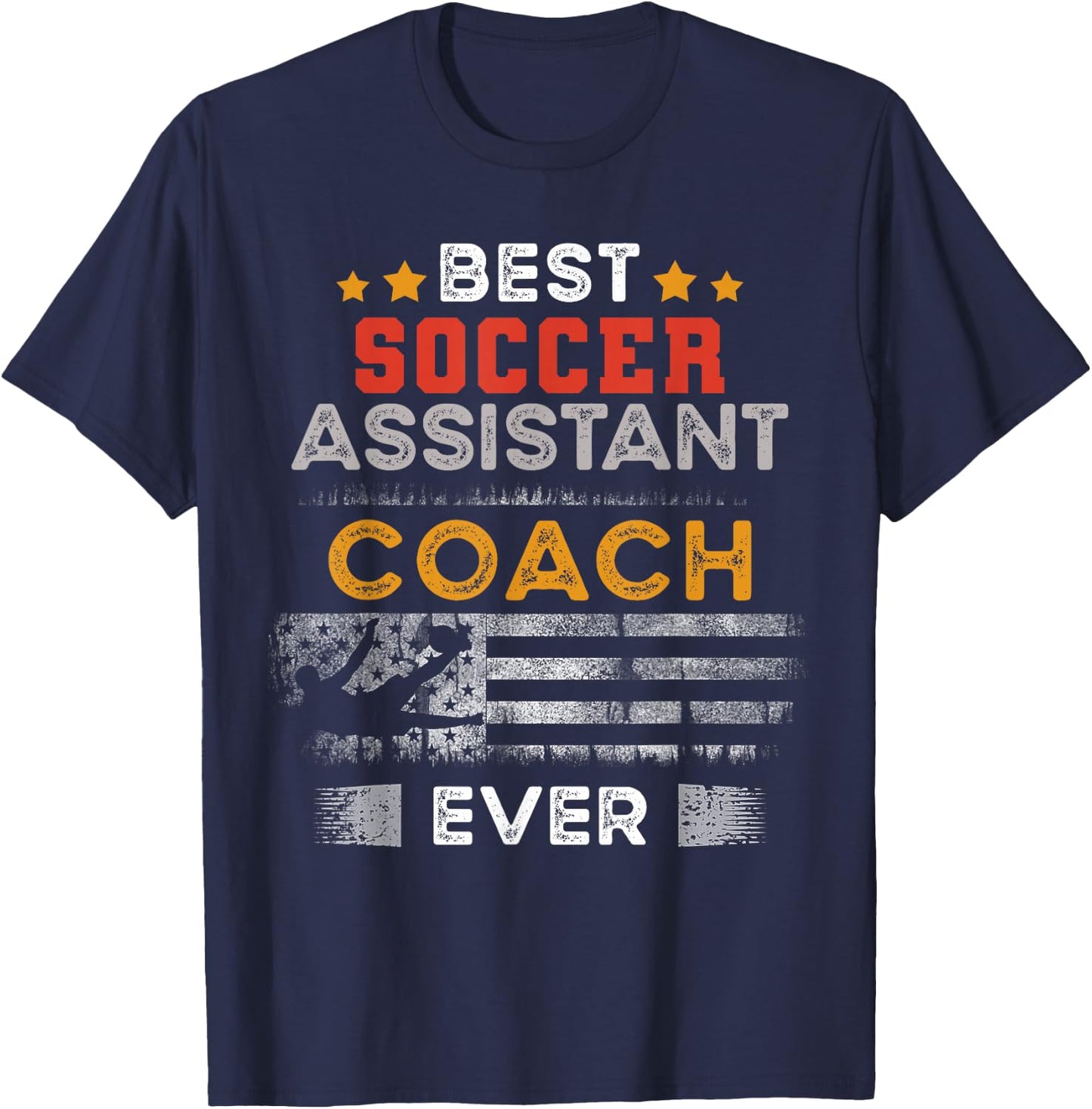 Best Soccer Assistant Coach Ever | Assistant Coach T-Shirt - T-Shirt | Navy
