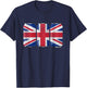 Cool Graphic Beer Cans England Flag T-Shirt - T-Shirt | Navy