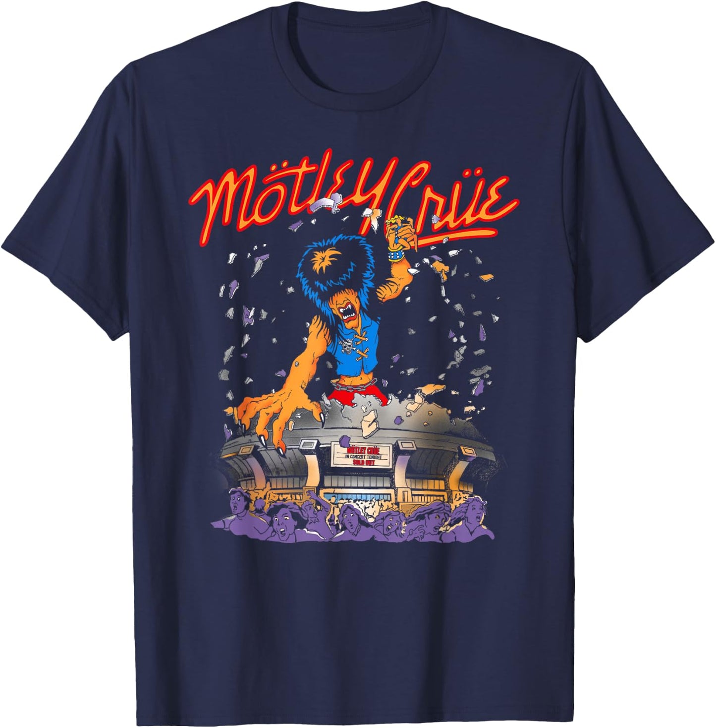 Mötley Crüe - Allister King Kong America T-Shirt - T-Shirt | Navy
