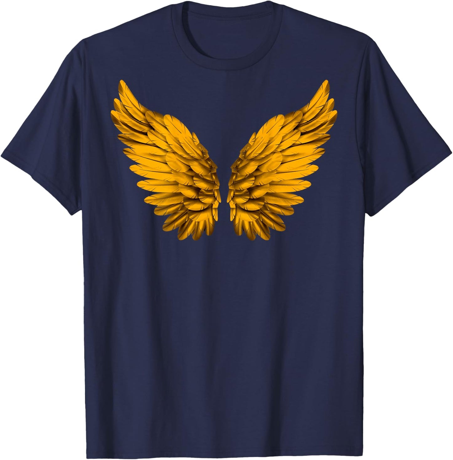Angel Wings Freedom Guardian & Women Angel T-Shirt - T-Shirt | Navy