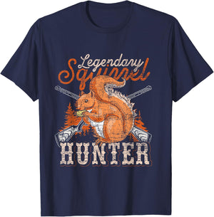 Legendary Squirrel Hunter Squirrel T-Shirt - T-Shirt | Navy