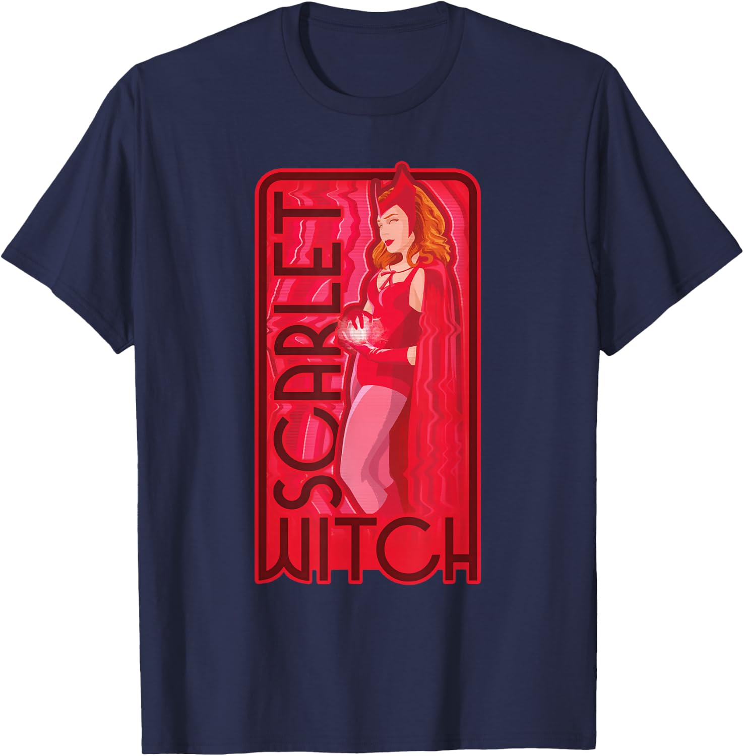 Marvel WandaVision Scarlet Witch Super Hero T-Shirt - T-Shirt | Navy