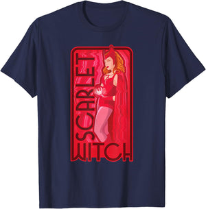 Marvel WandaVision Scarlet Witch Super Hero T-Shirt - T-Shirt | Navy