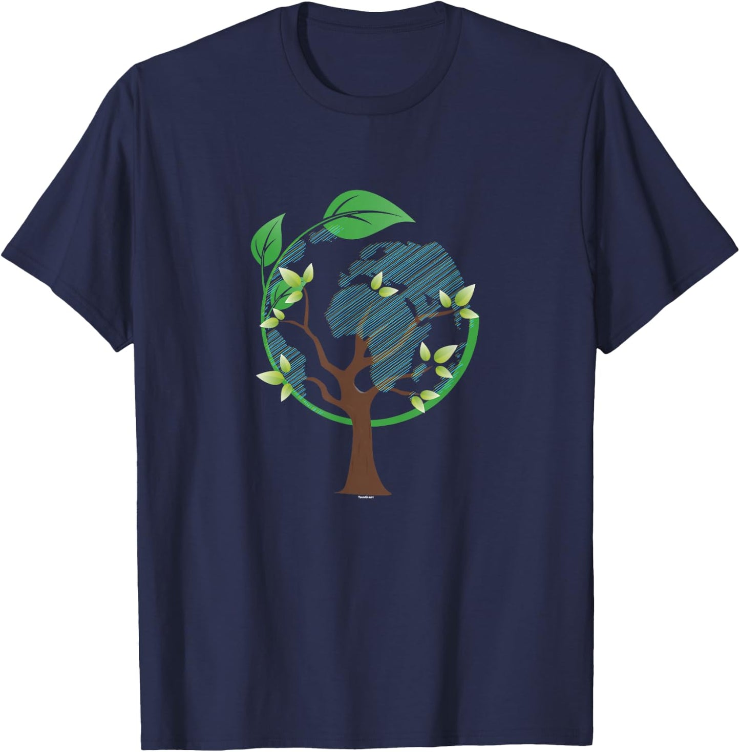 Earth Day Nature Lovers Conservationalist Ecologist T-Shirt - T-Shirt | Navy