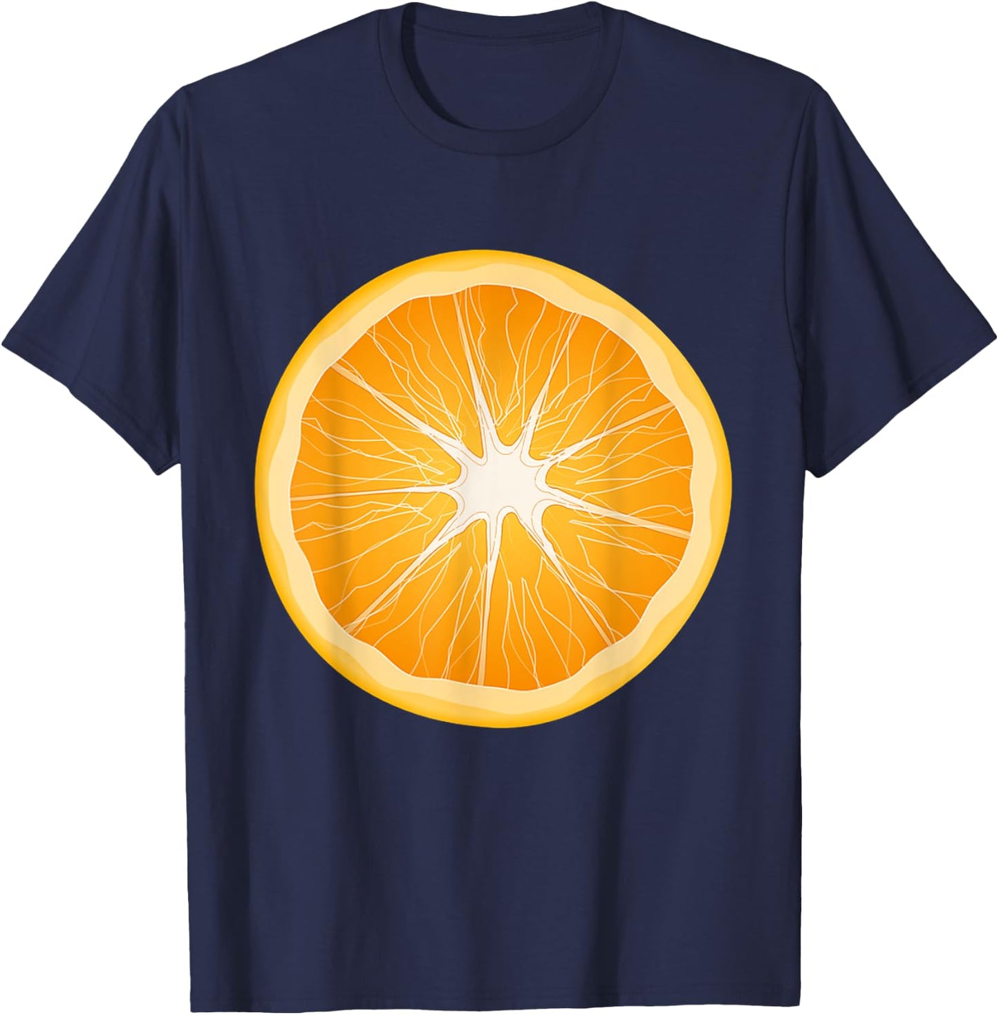 Orange Costume Easy Matching Group Halloween Men Women T-Shirt - T-Shirt | Navy