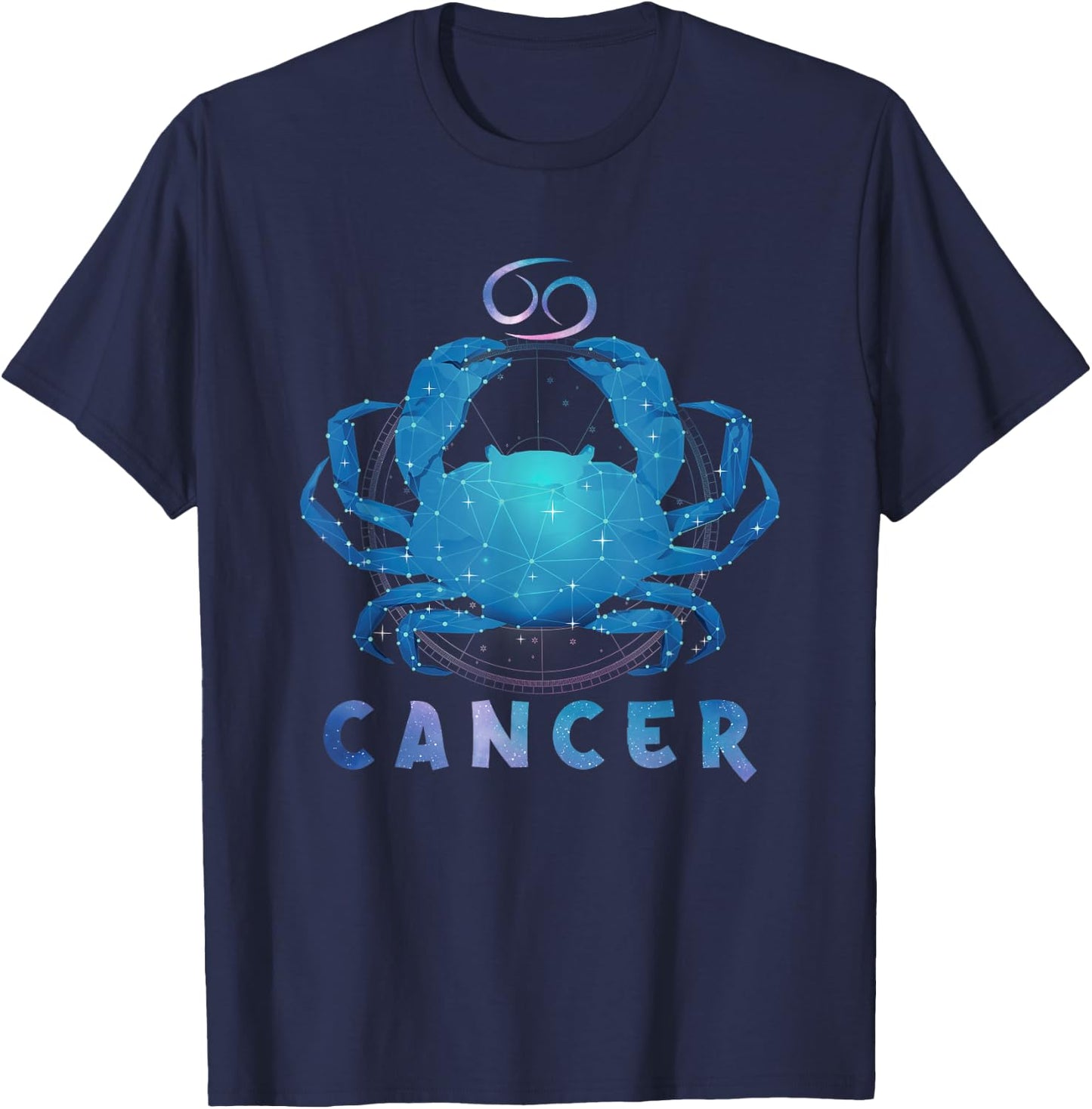 Cancer Zodiac Sign Birthday Horoscope Lover Kids Men Women T-Shirt - T-Shirt | Navy