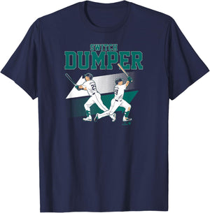 Cal Raleigh - Switch Dumper - Seattle Baseball T-Shirt - T-Shirt | Navy