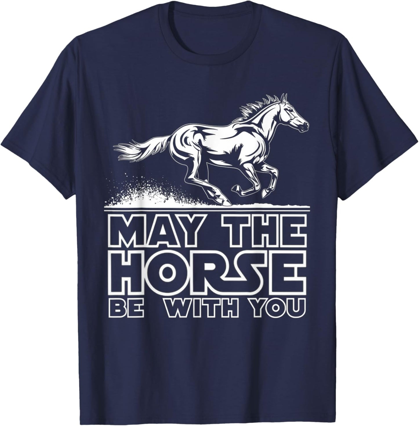Horse Shirts for Girls Funny Horse Riding Gifts Horse Show T-Shirt - T-Shirt | Navy