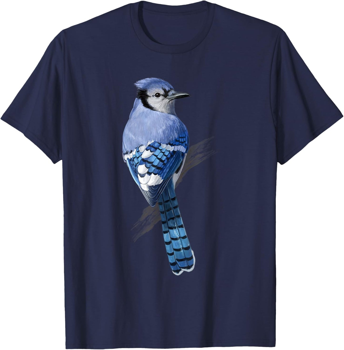 Beautiful Blue Jay Bird T-Shirt - T-Shirt | Navy
