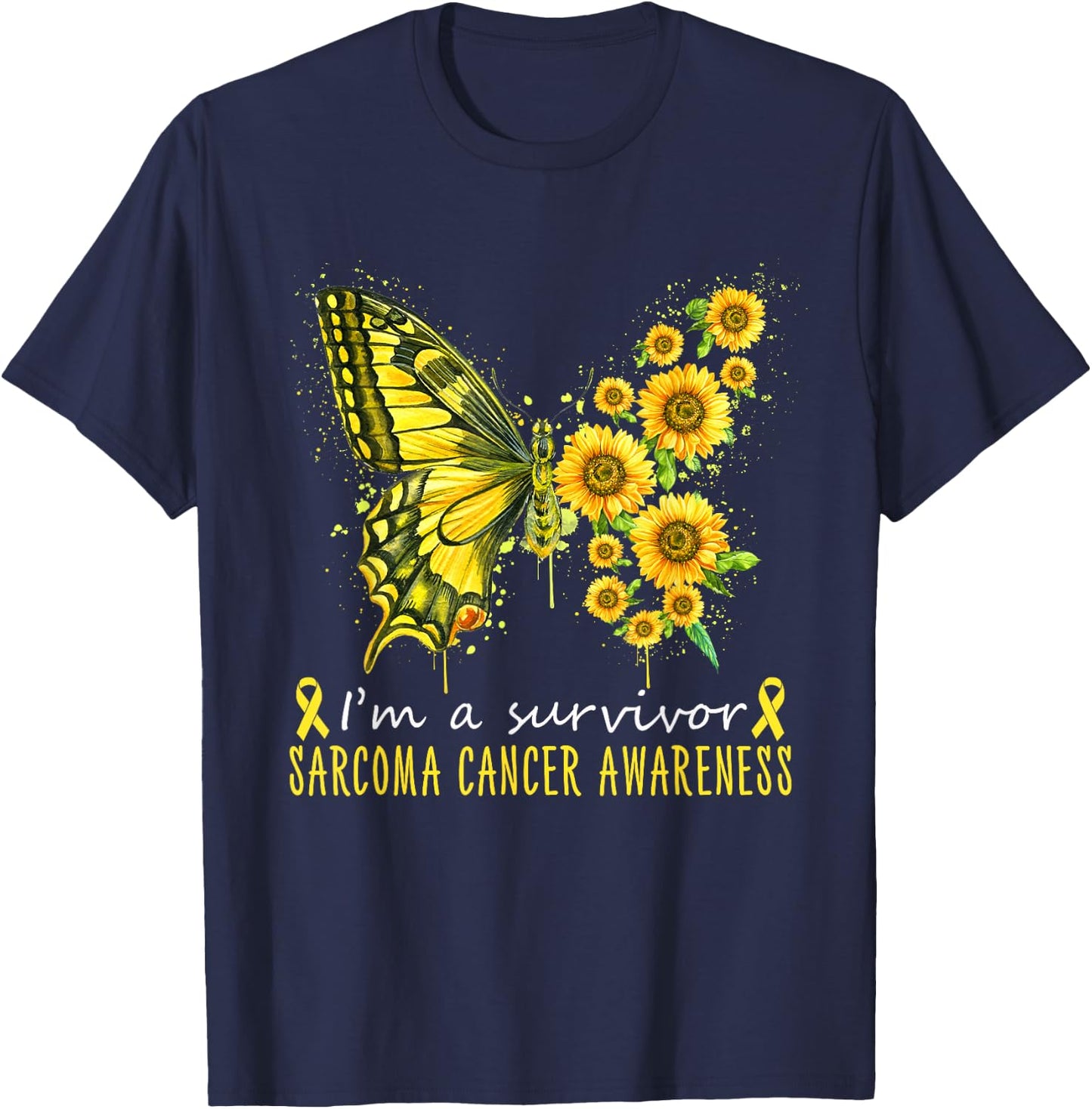 I'm a survivor Sarcoma cancer awareness T-Shirt - T-Shirt | Navy