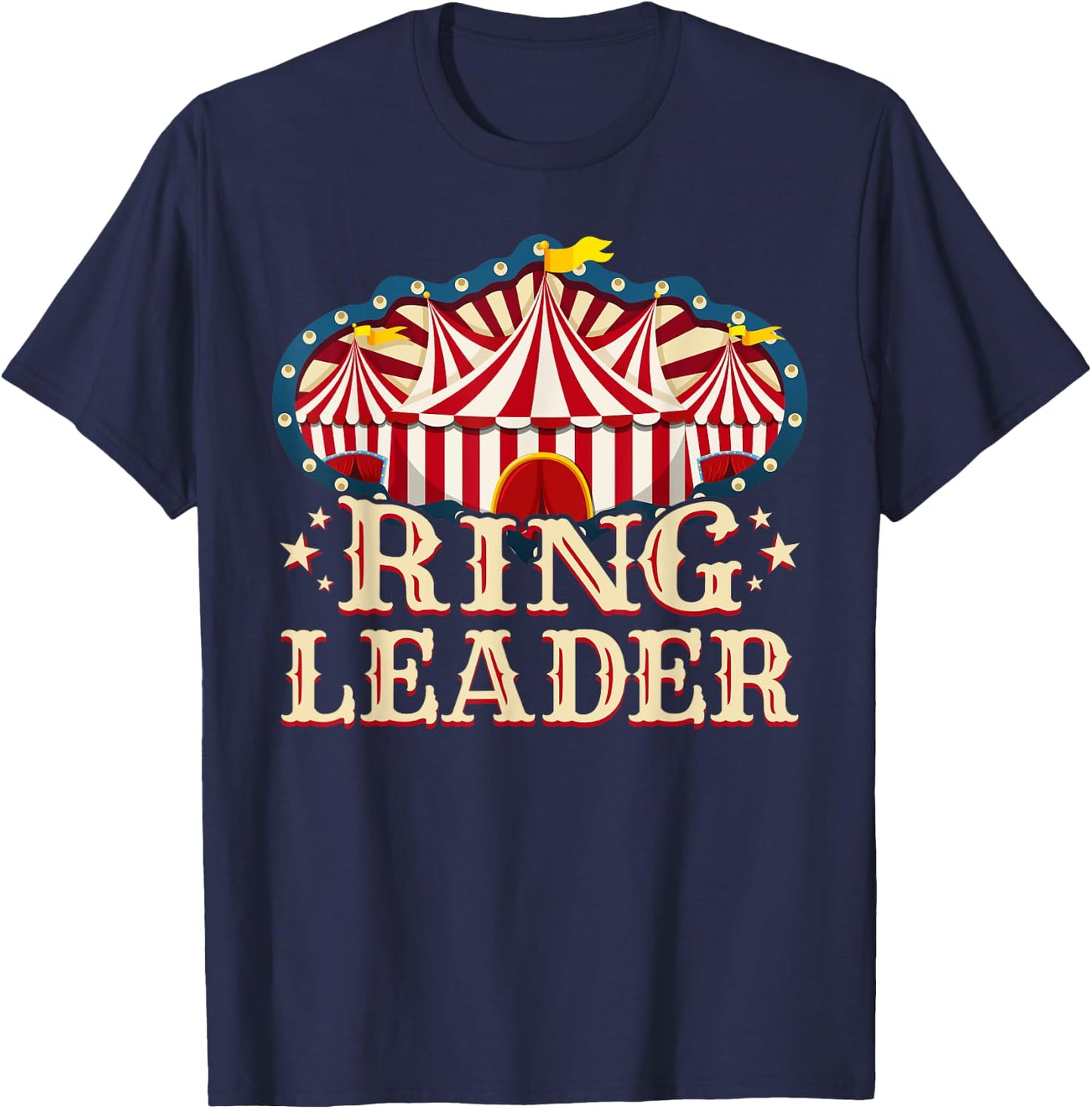 Ringleader - Vintage Circus Themed Birthday Party T-Shirt - T-Shirt | Navy