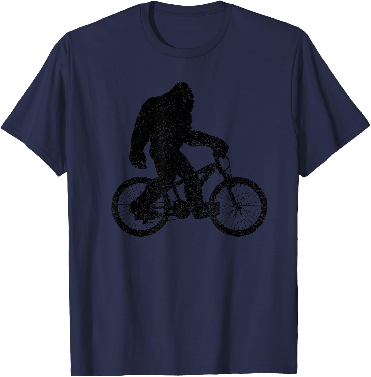 Bigfoot Mountain Bike MTB Downhill Bicycle Gift T-Shirt - T-Shirt | Navy