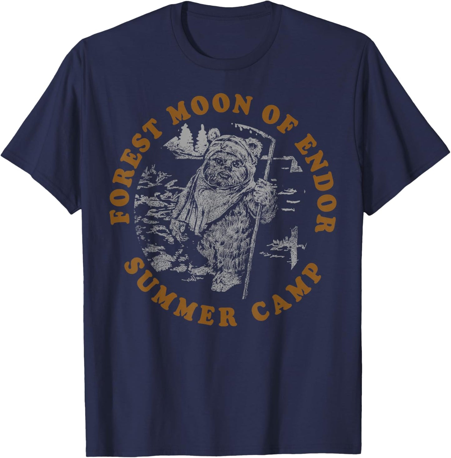 Star Wars Forest Moon Of Endor Summer Camp T-Shirt - T-Shirt | Navy
