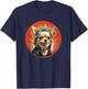 Punk Chihuahua Mohawk Motorcycle Jacket Treat Bone Rock Dad T-Shirt - T-Shirt | Navy
