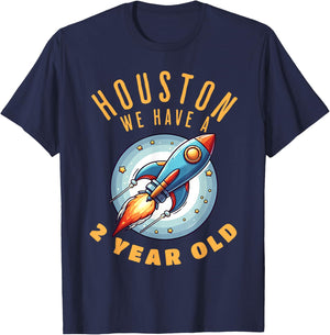 Houston, we have a 2 year old funny T-Shirt - T-Shirt | Navy