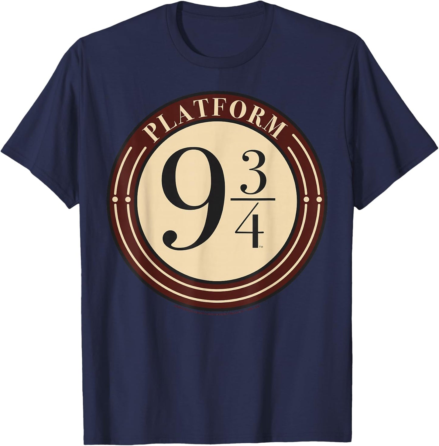 Harry Potter Platform 9 &3/4 Simple Logo T-Shirt - T-Shirt | Navy